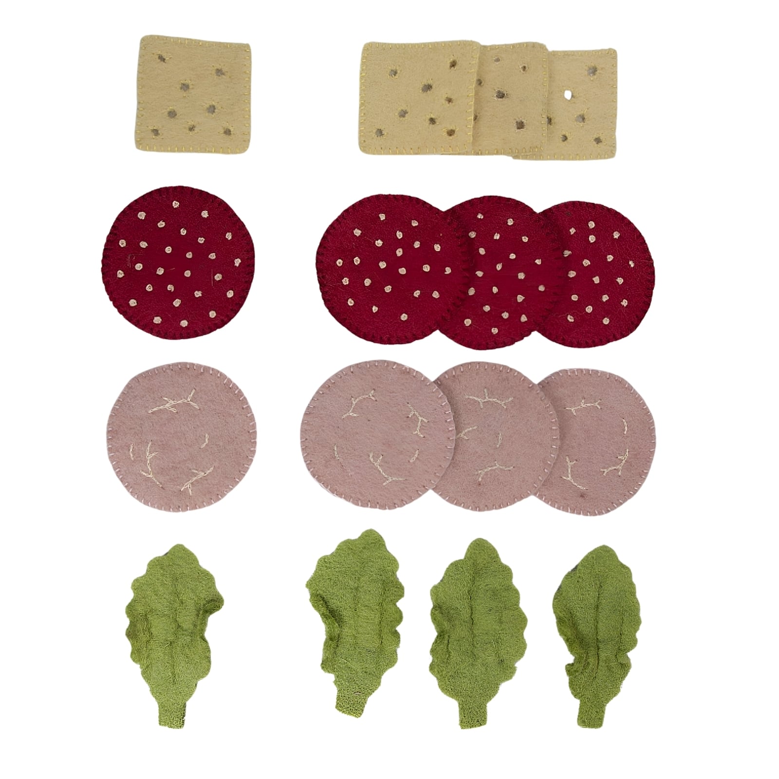 Filz Brot Set, 17-teilig