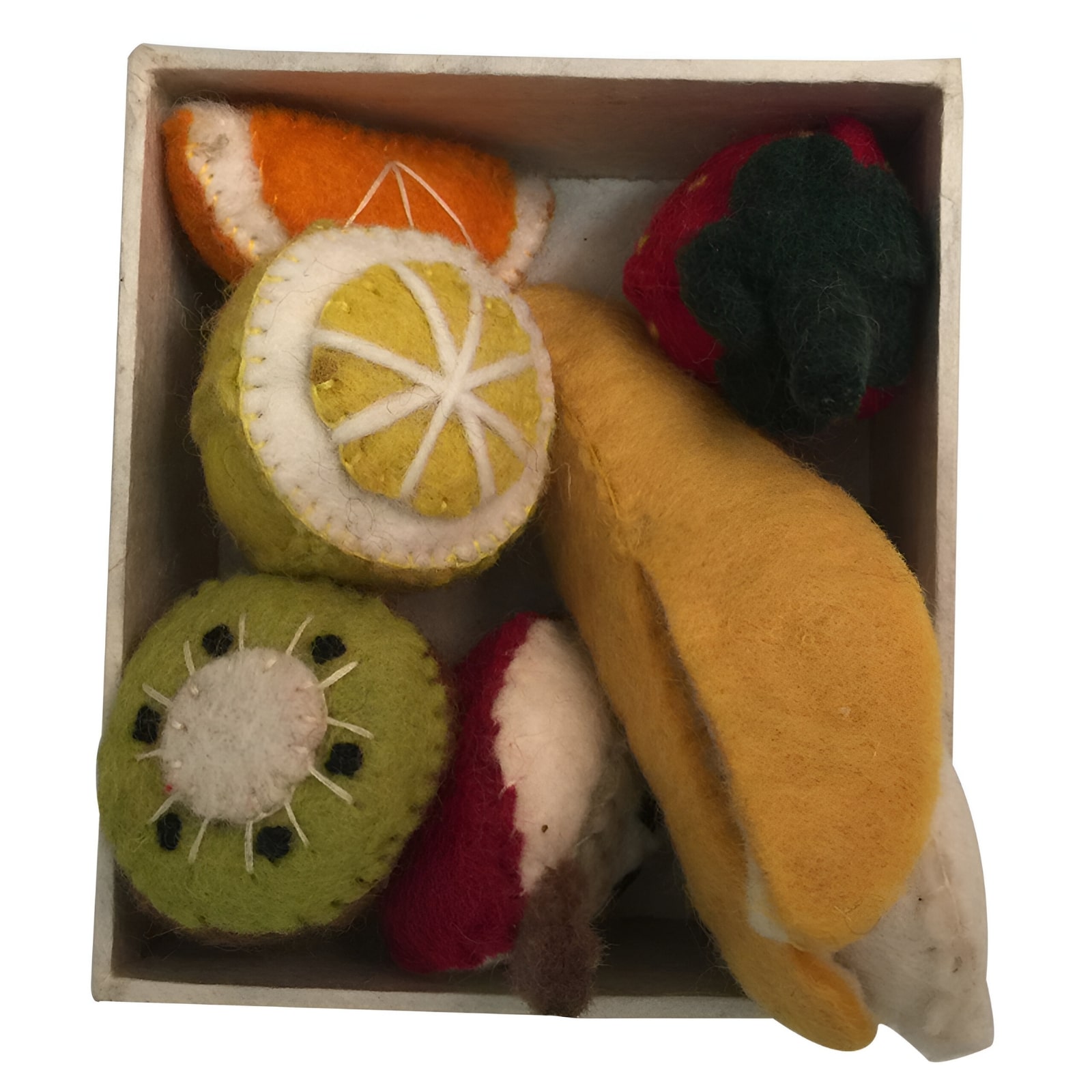 Mini Filz Obst-Set in der Kiste