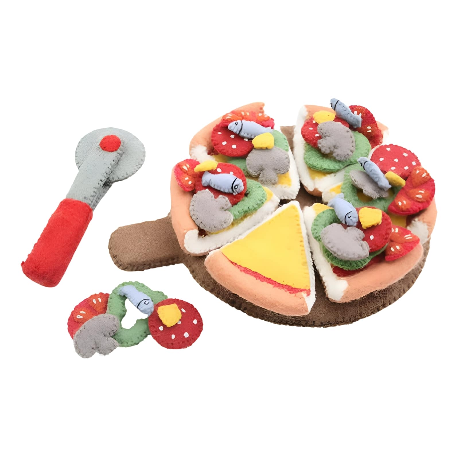 Filz Pizza mit Ausstecher