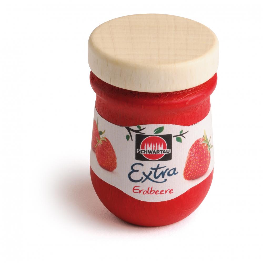 Erzi Kaufmannsladen Marmeladenglas Schwartau Extra
