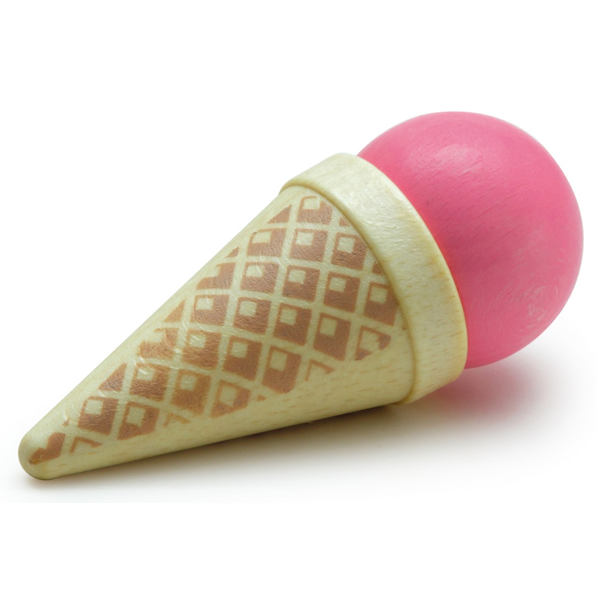 Erzi Kaufladen Eistüte mit Eis rosa