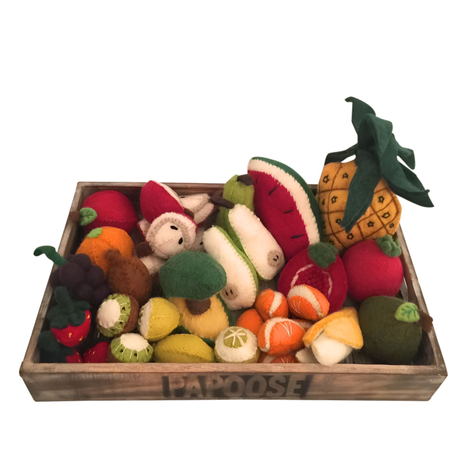 Filz Obst-Set in der Kiste