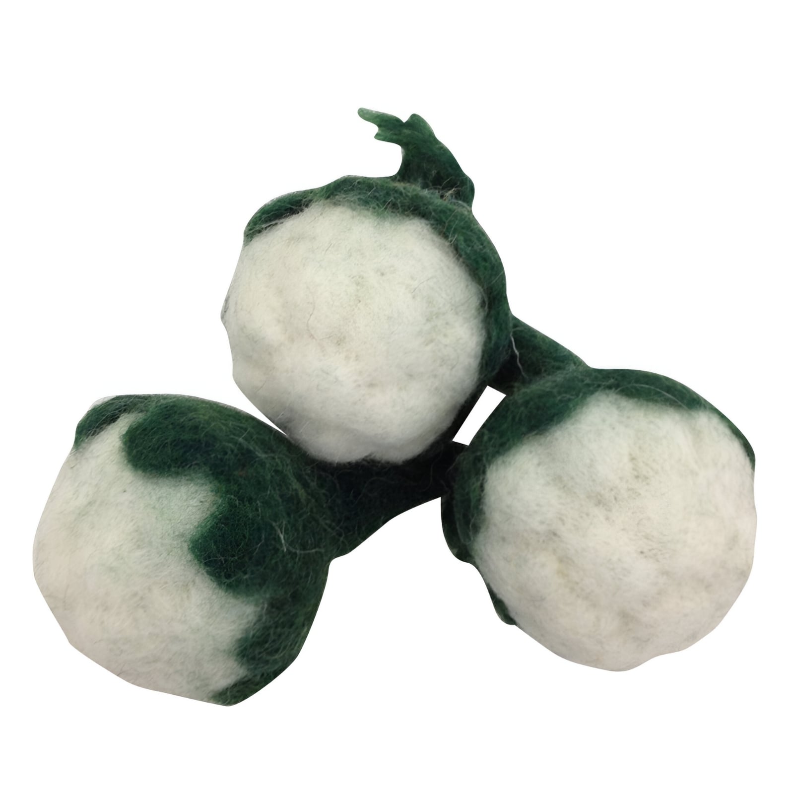 Mini Filz Gemüse Blumenkohl, 3-teilig