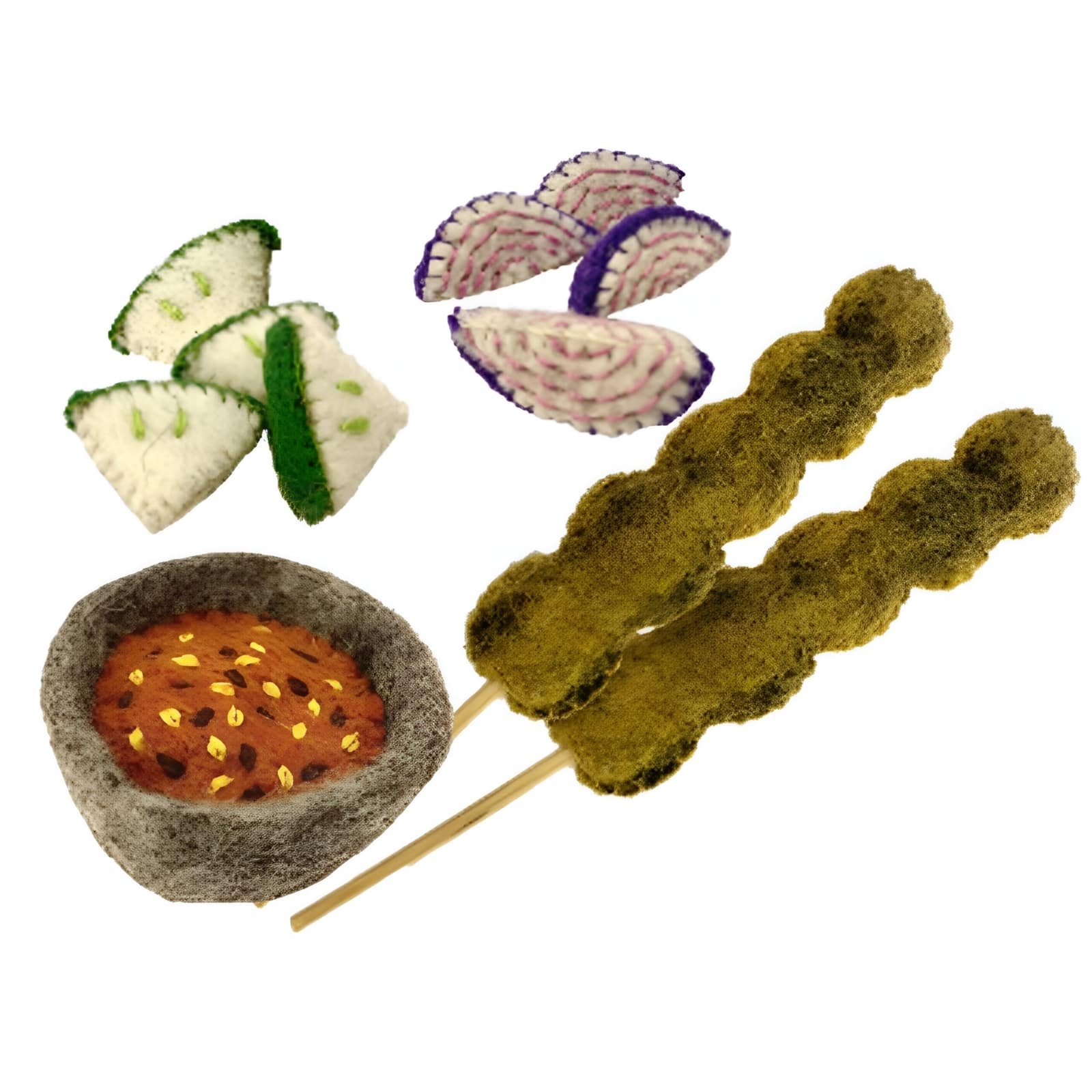 Filz Sate Set, 11-teilig