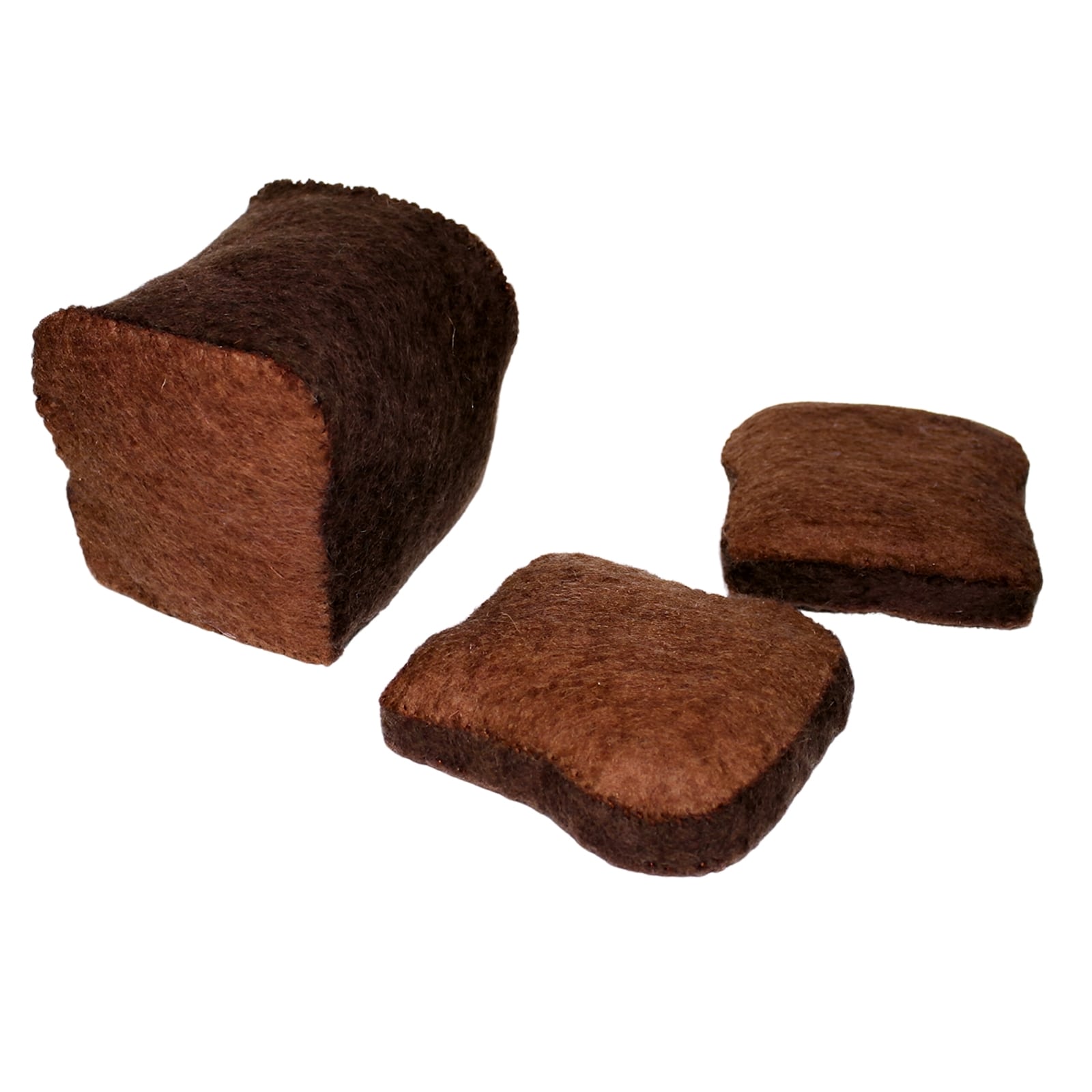 Filz Brot Laib mit 2 Scheiben